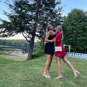 Red dress for wedding guest